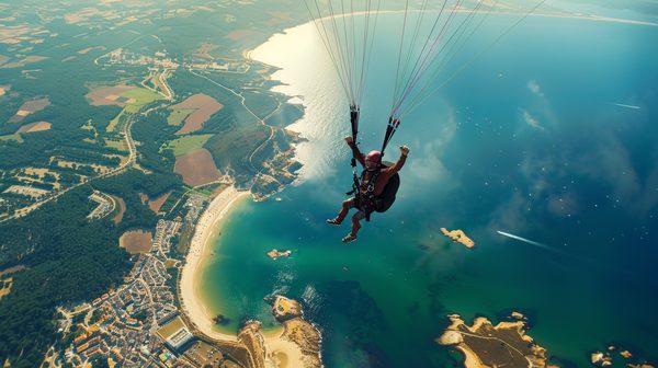 Saut en parachute à Arcachon : adrénaline et panorama